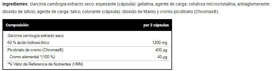 Información nutricional