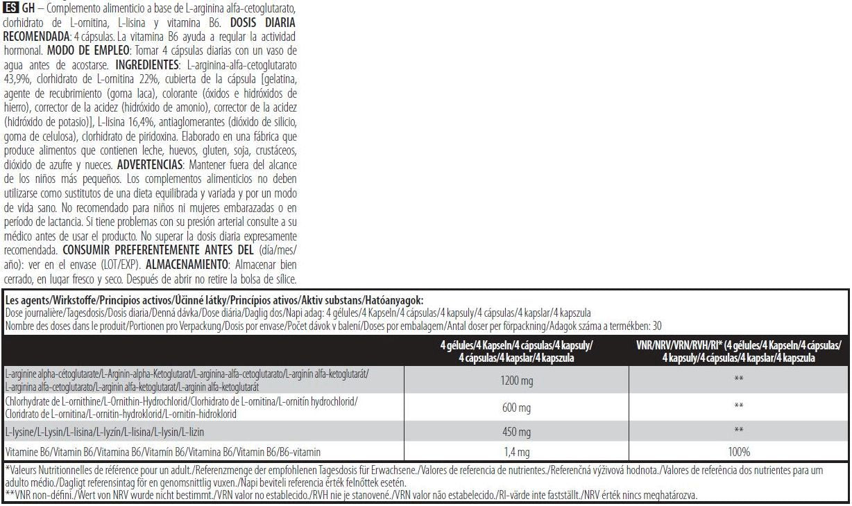 Información nutricional