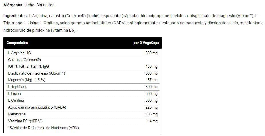 Información nutricional