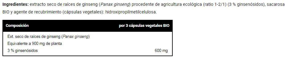Información nutricional
