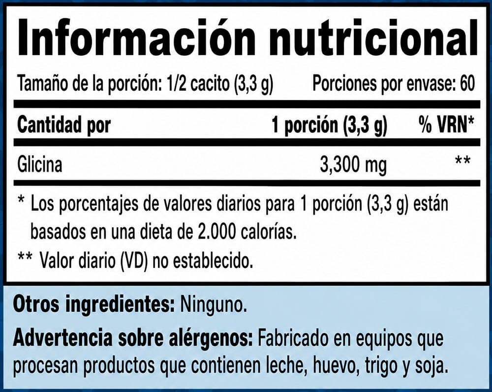 Información nutricional