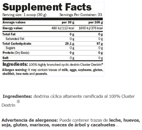 Información nutricional
