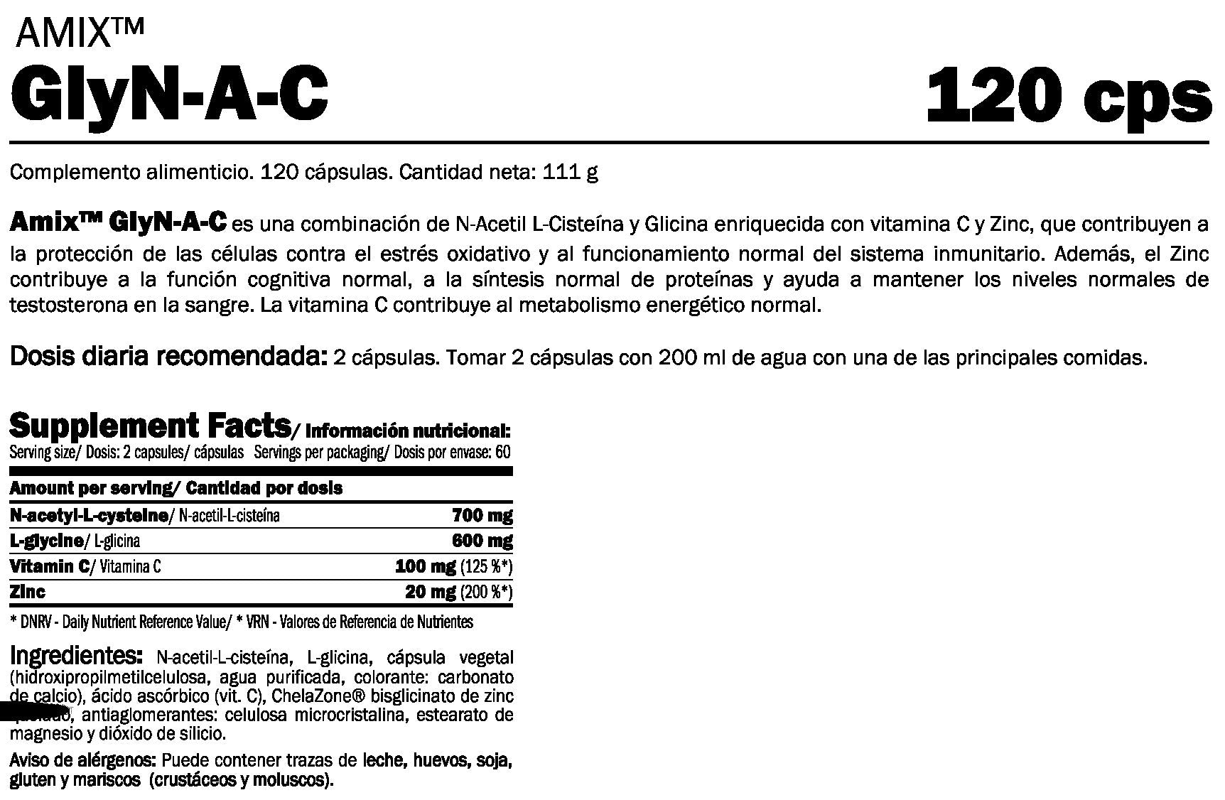 Información nutricional