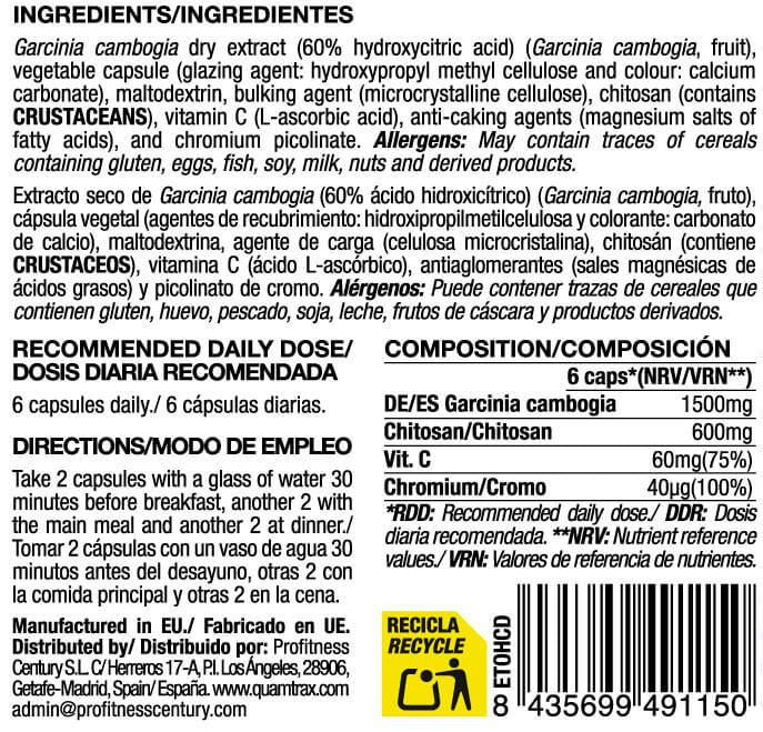 Información nutricional