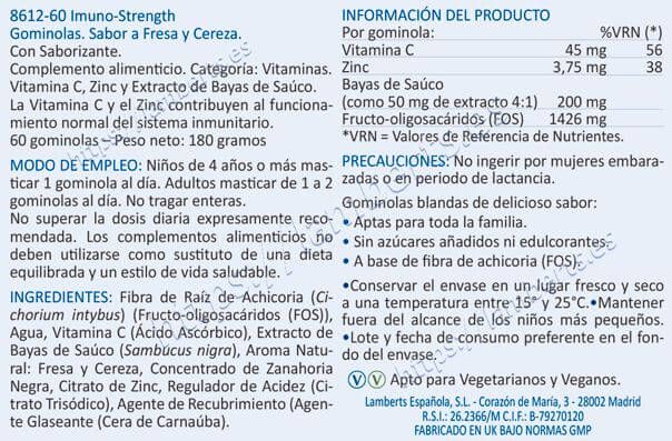Información nutricional