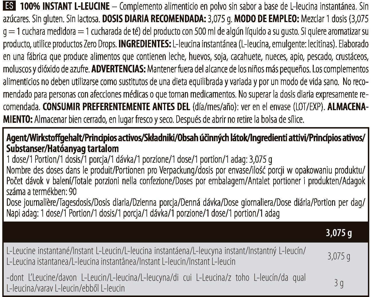 Información nutricional