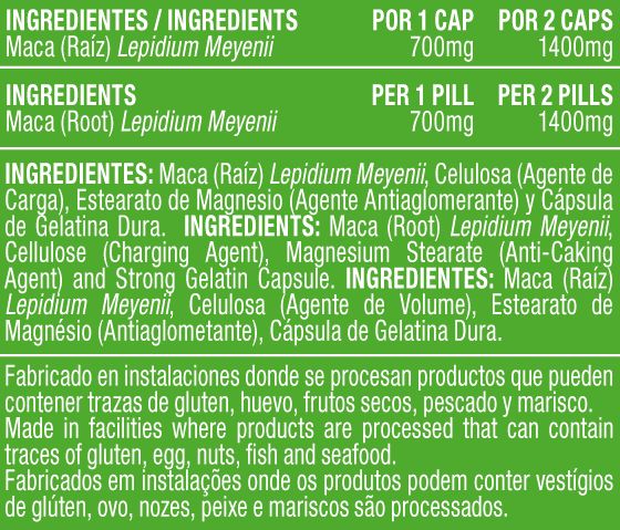 Información nutricional