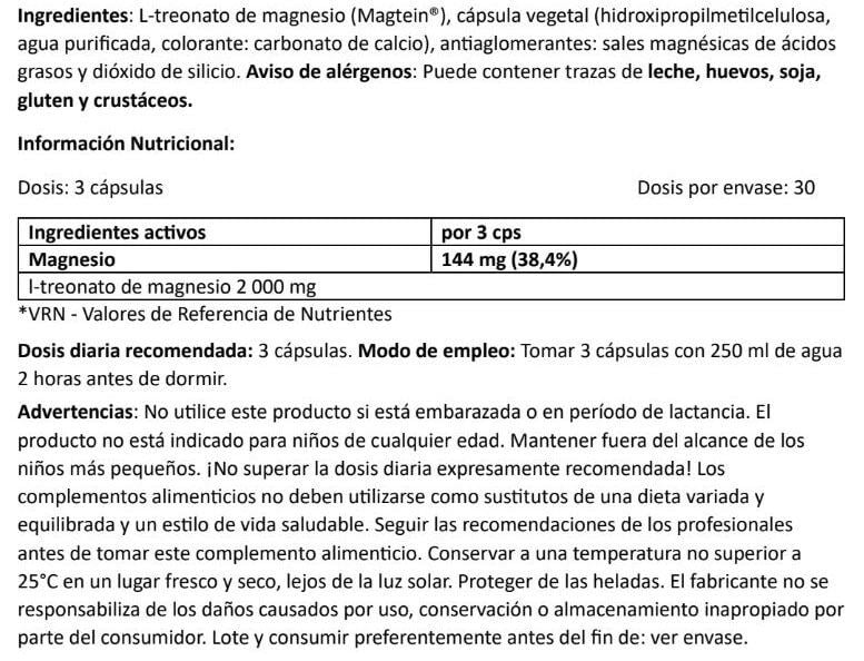 Información nutricional