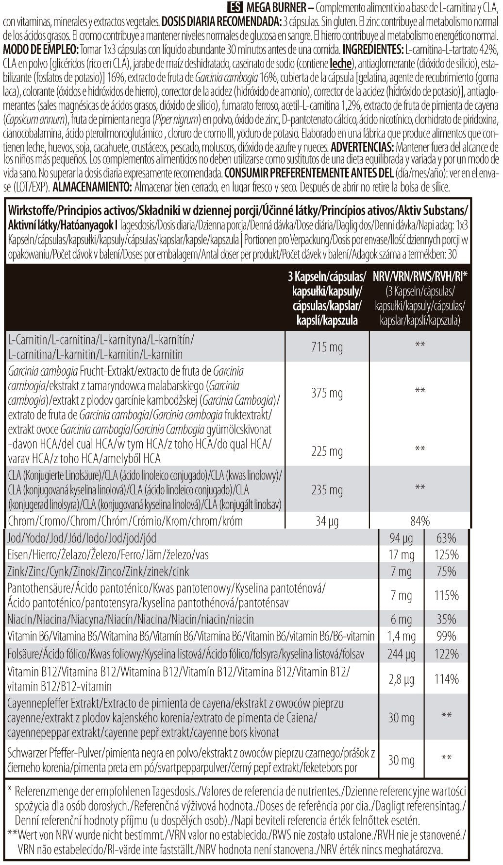 Información nutricional