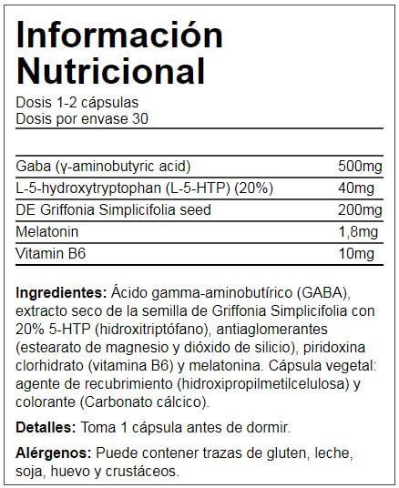 Información nutricional