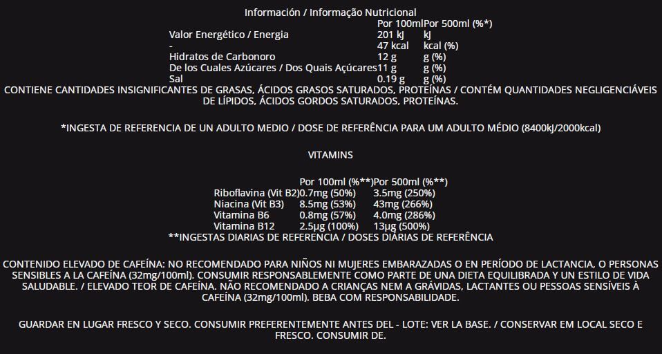 Información nutricional