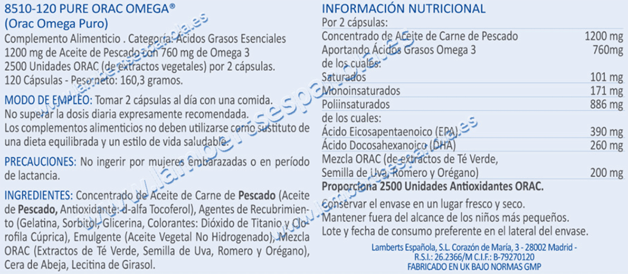 Información nutricional
