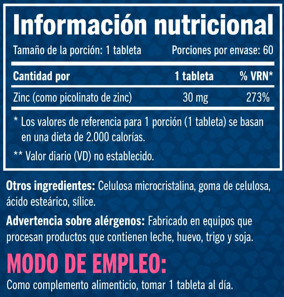 Información nutricional