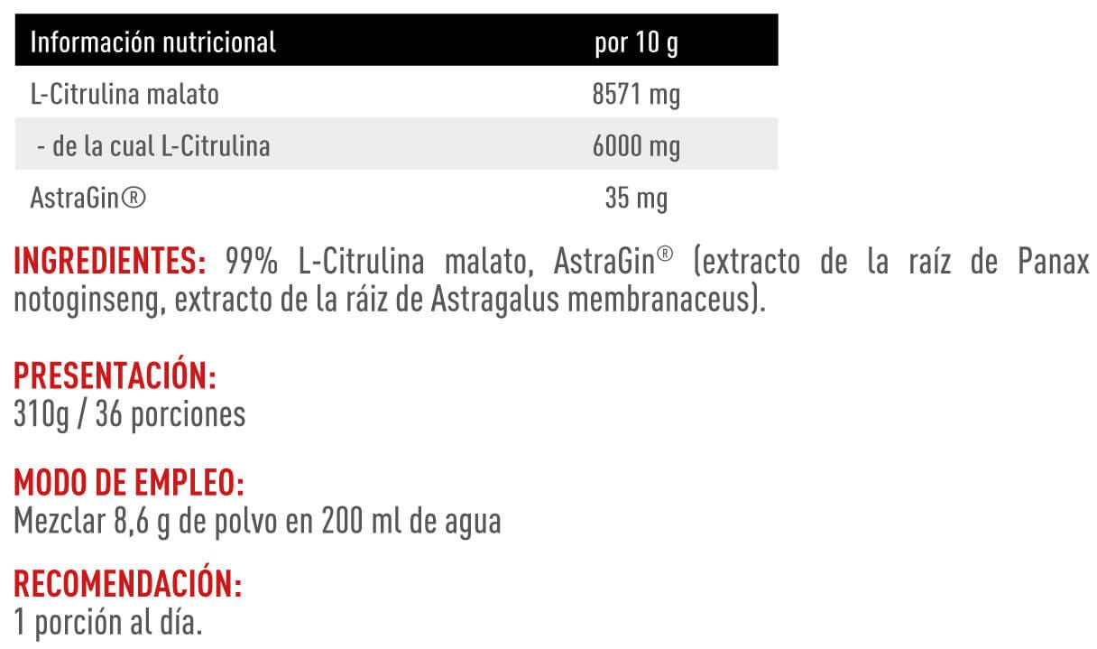 Información nutricional