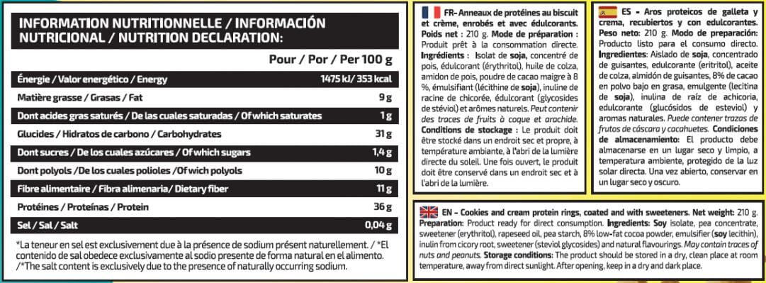 Información nutricional