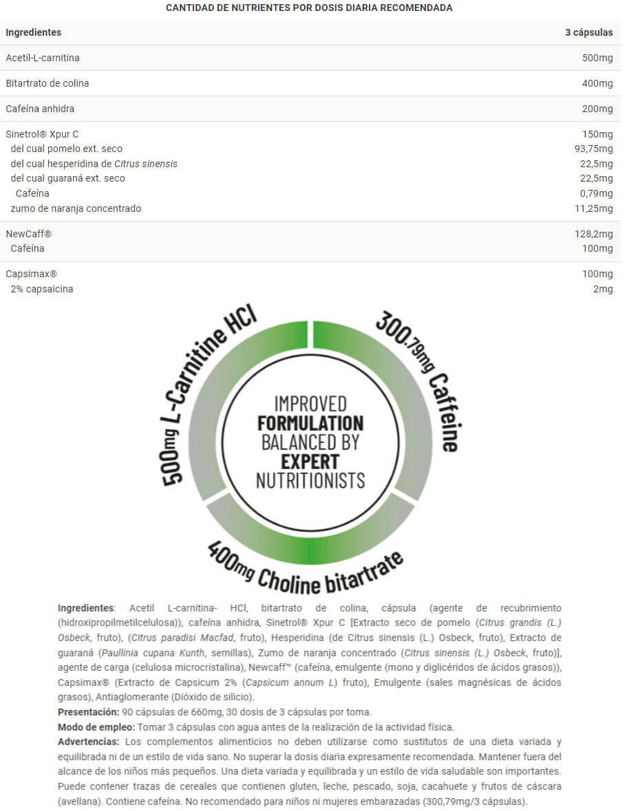 Información nutricional