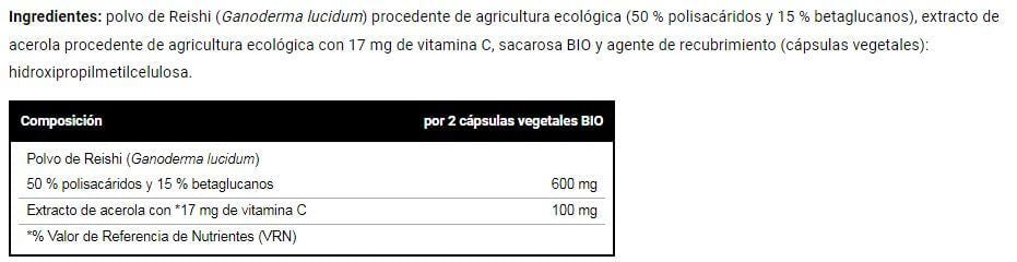 Información nutricional