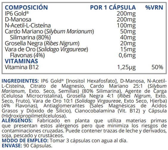Información nutricional