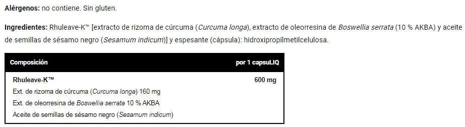 Información nutricional
