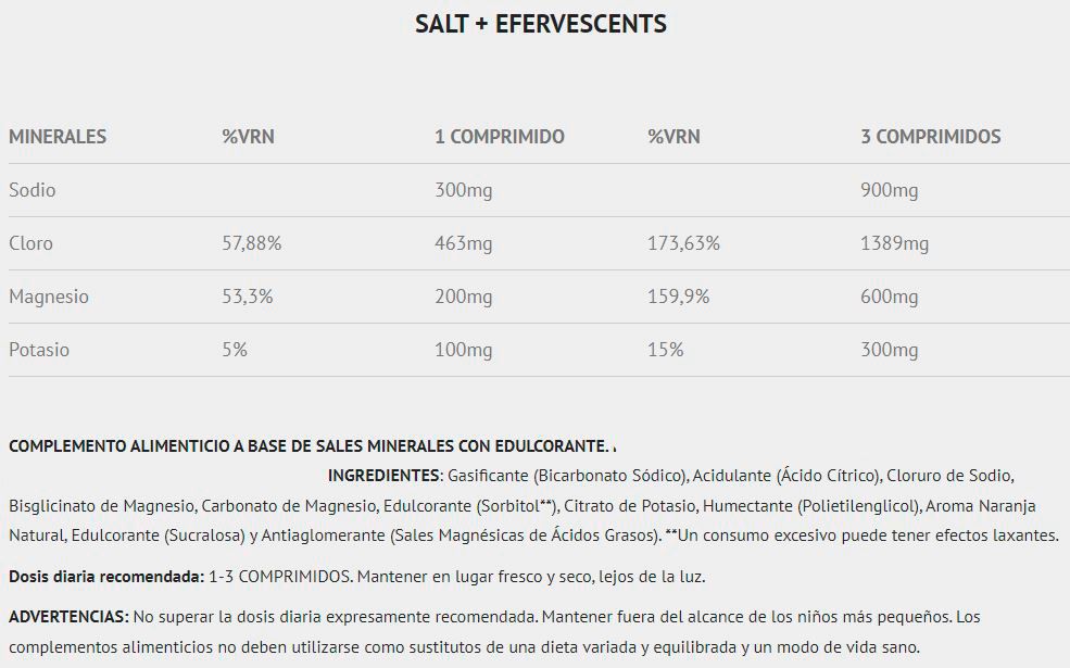 Información nutricional