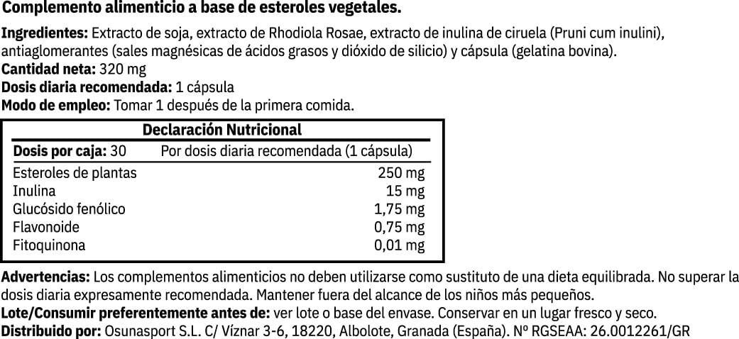 Información nutricional