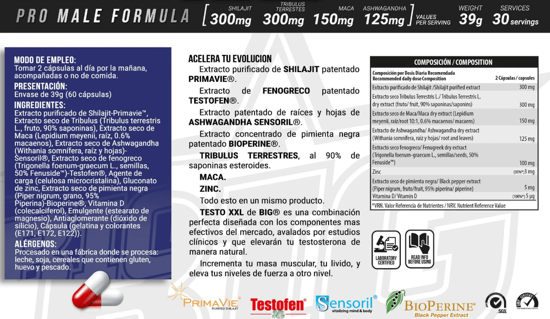 Información nutricional