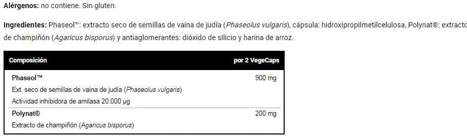 Información nutricional