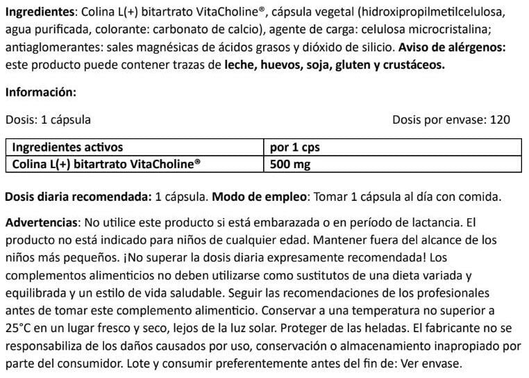 Información nutricional