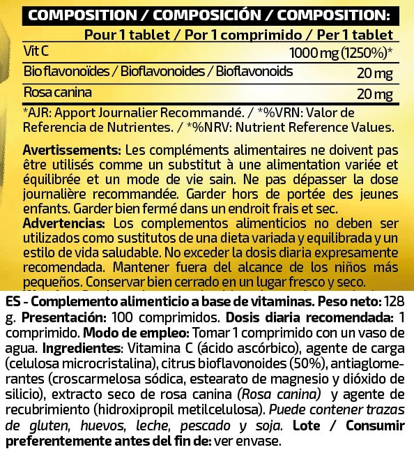 Información nutricional