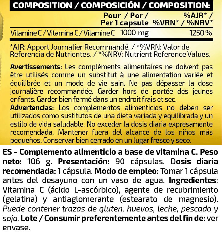 Información nutricional