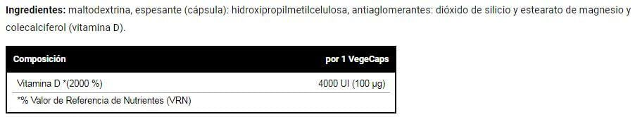 Información nutricional