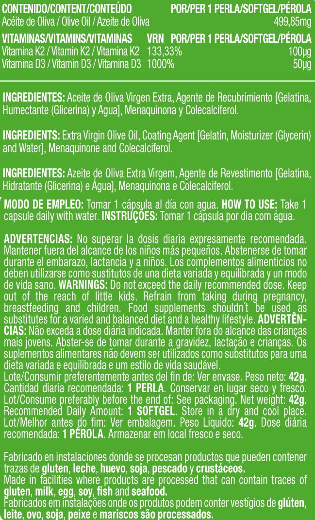Información nutricional