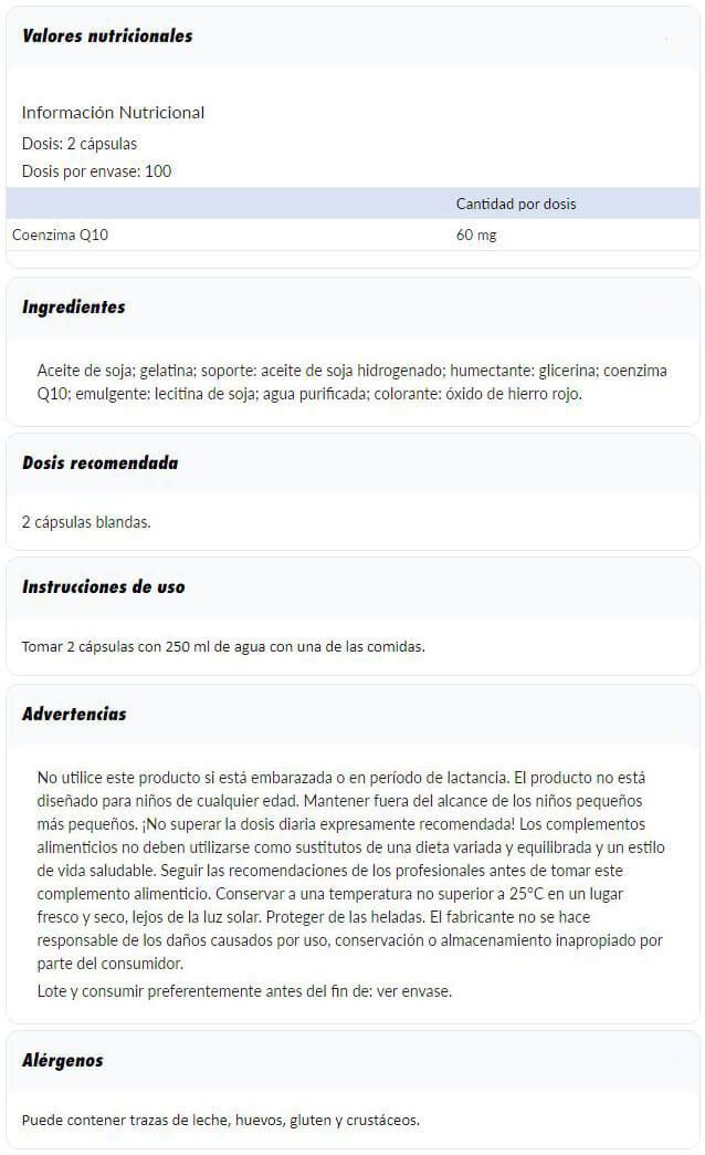 Información nutricional