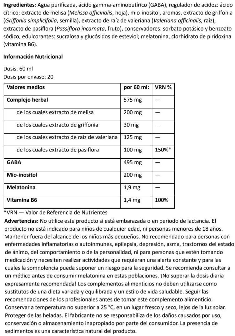 Información nutricional