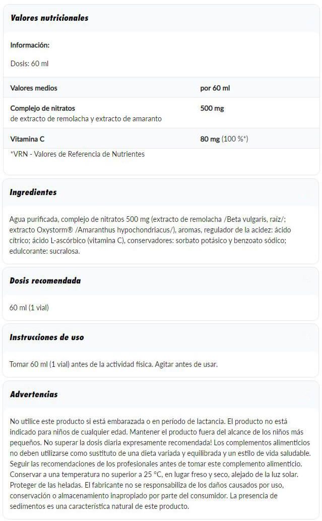 Información nutricional