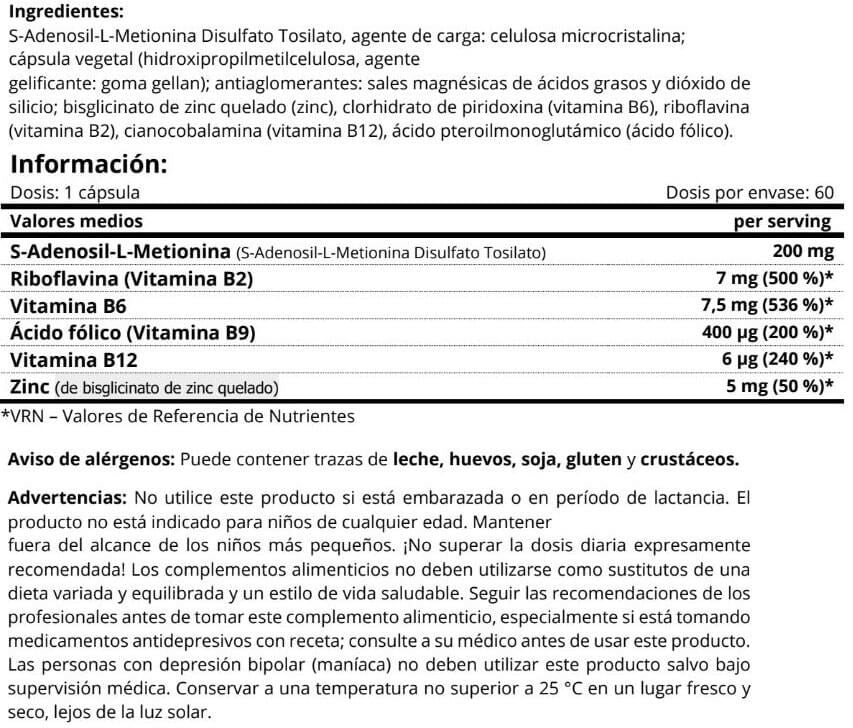 Información nutricional