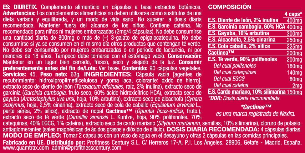 Información nutricional