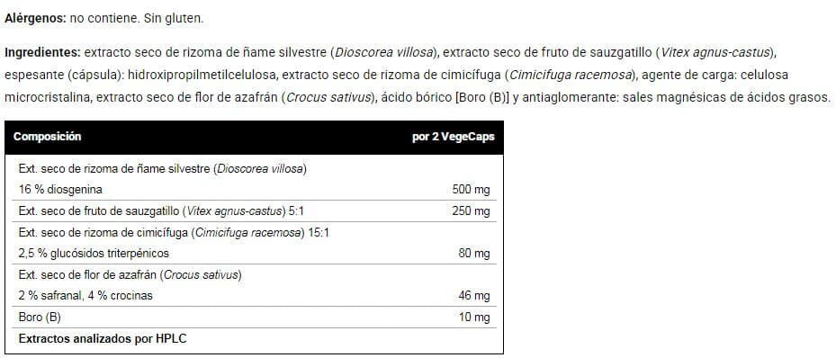 Información nutricional