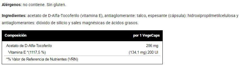 Información nutricional
