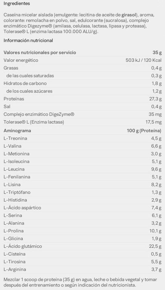 Información nutricional