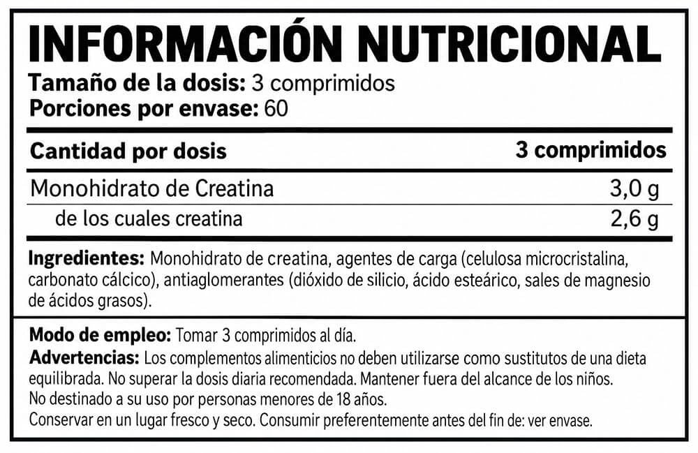 Información nutricional